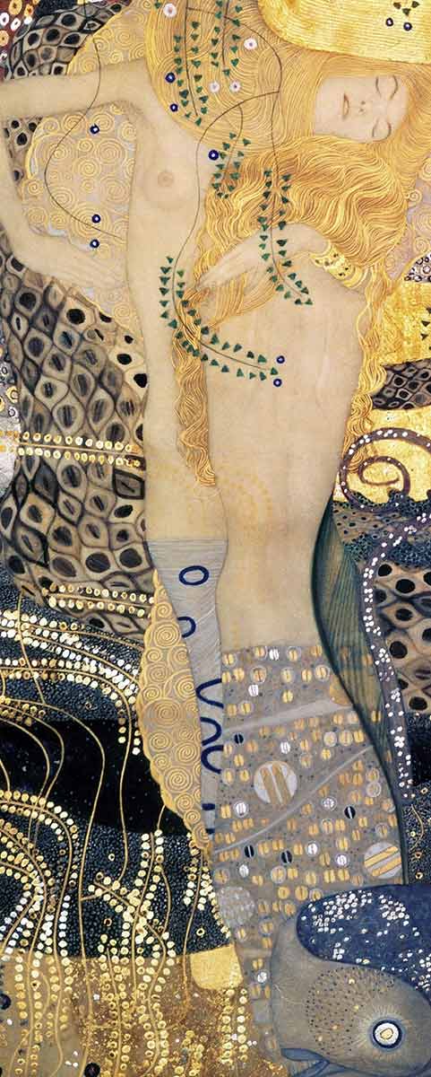 klimt water serpents painting