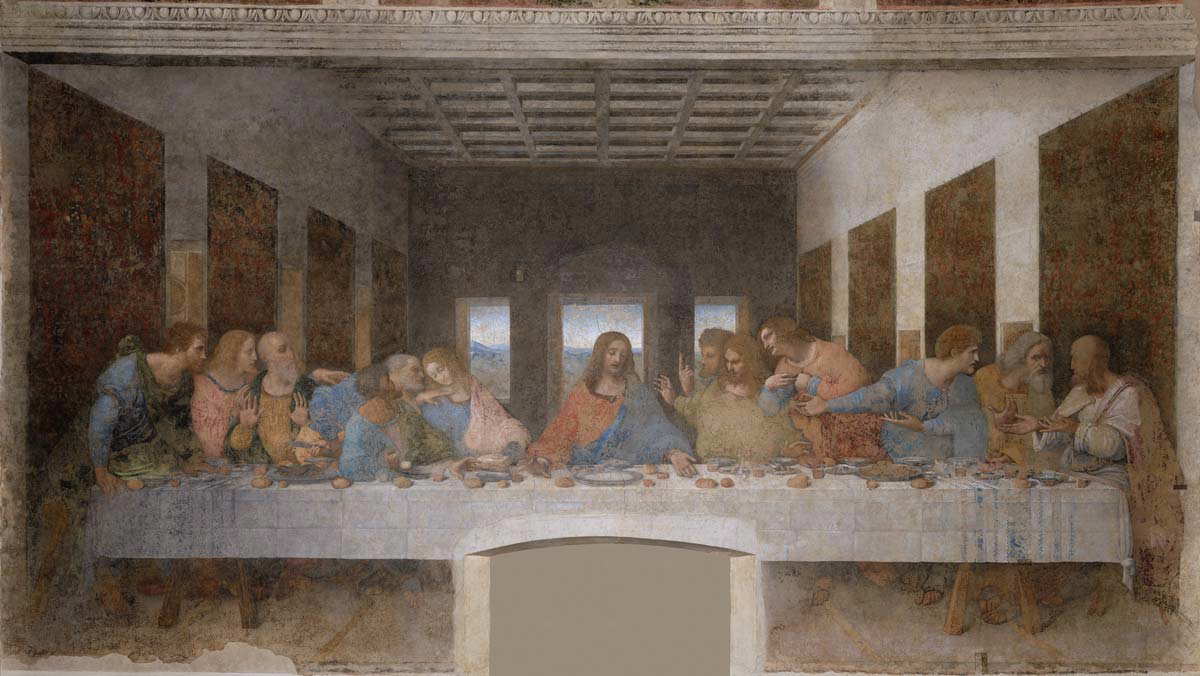 leonardo supper mural