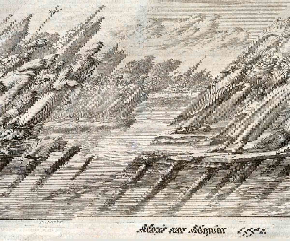 luiken drowning of maria van monjou etching