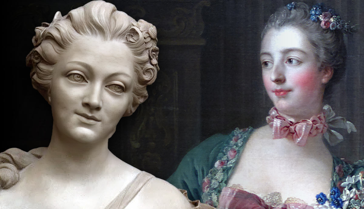 madame de pompadour portrait and sculpture