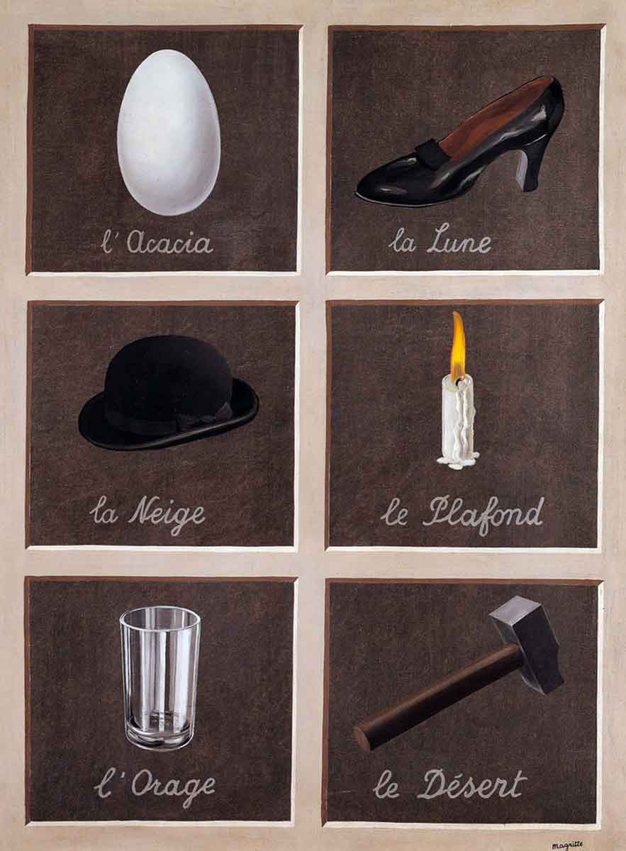 magritte dreams egg painting