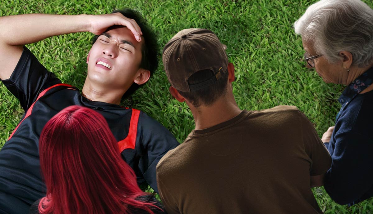 man on floor helpless bystander effect