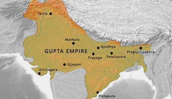 map gupta empire 420ce