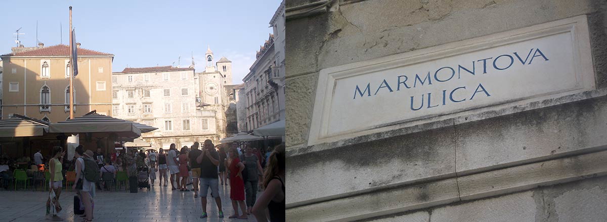 marmontova ulica street sign