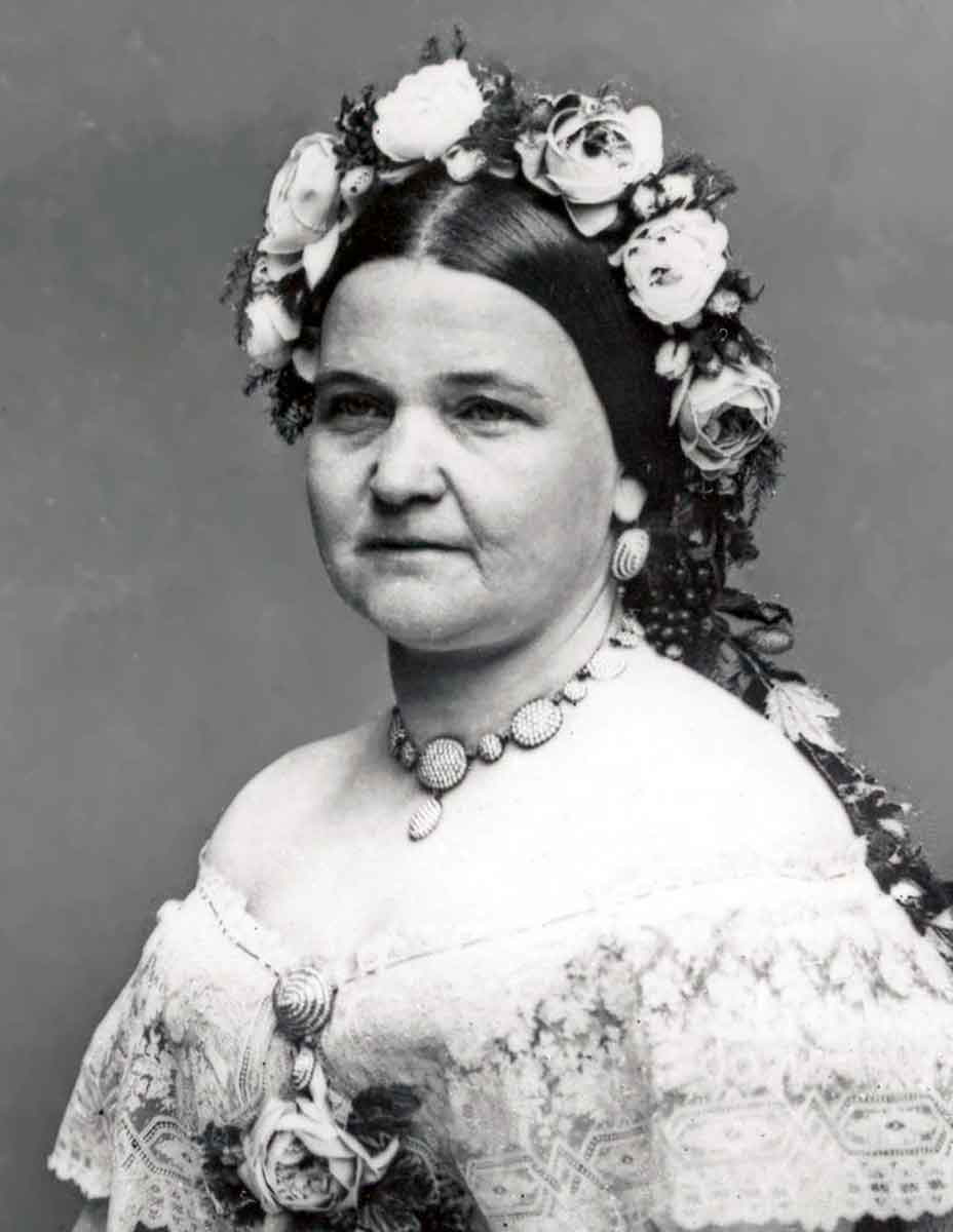 mary todd lincoln seated flowers