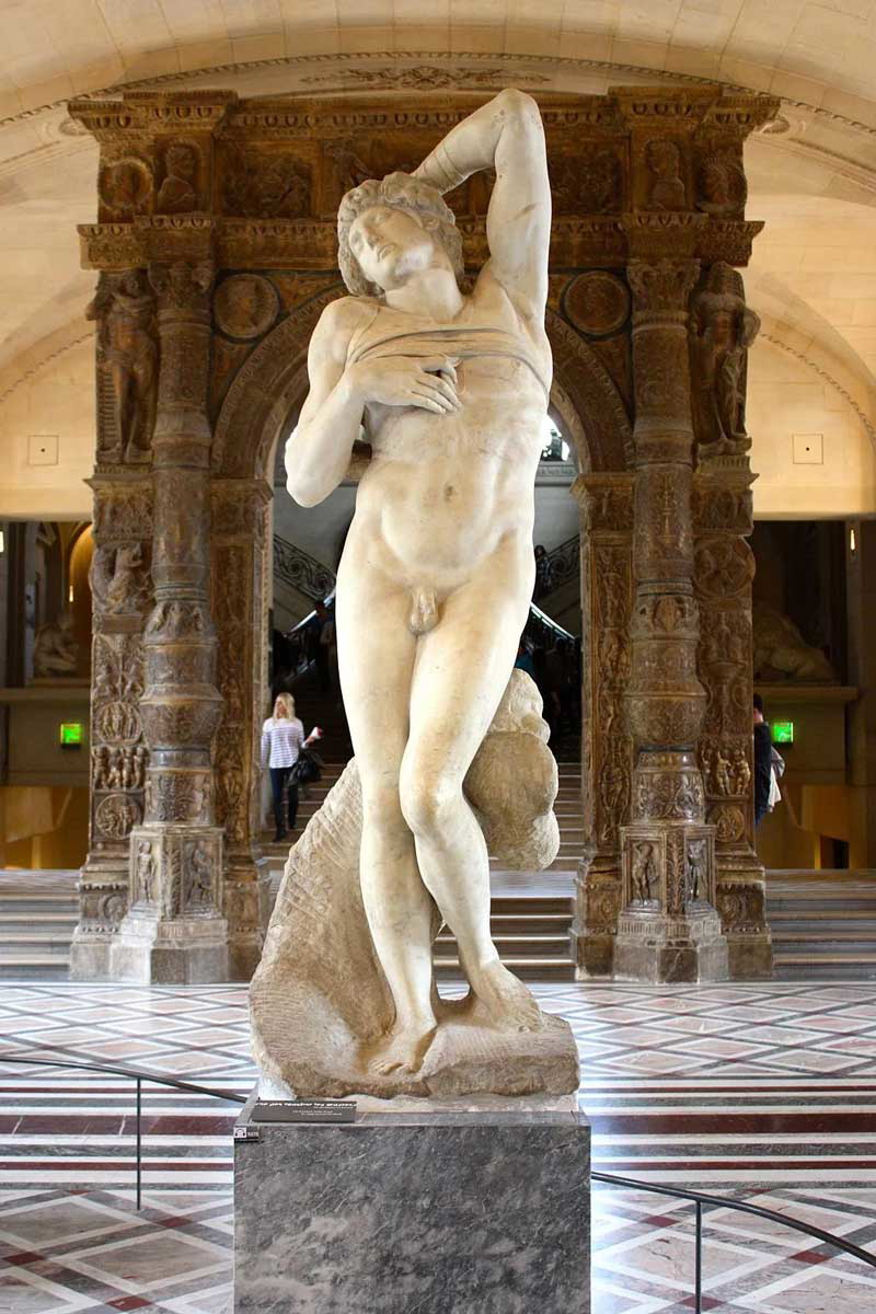 michelangelo slave sculpture