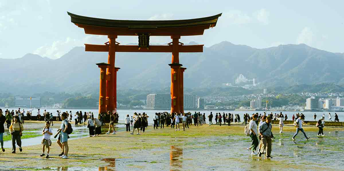 miyajima torii water