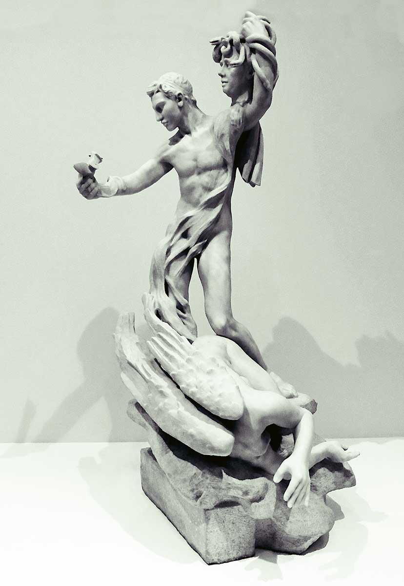 modern artist claudel gorgon sculpture
