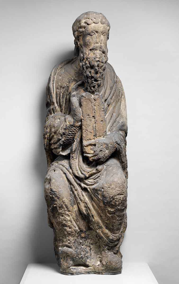 moses statue when bible written