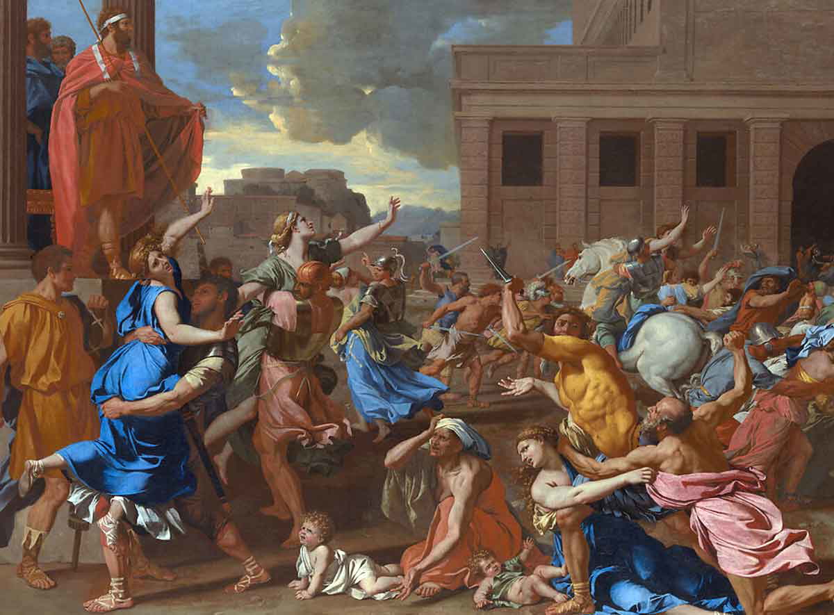nicolas poussin abduction painting