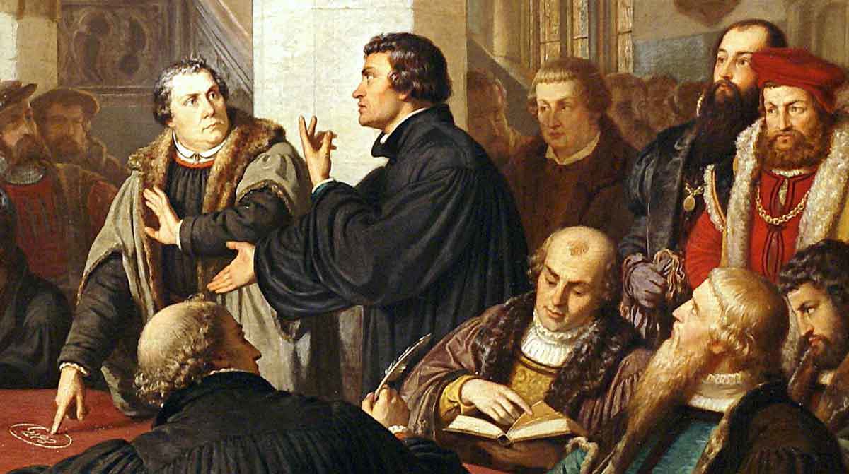 noack religious discussion in marburg painting