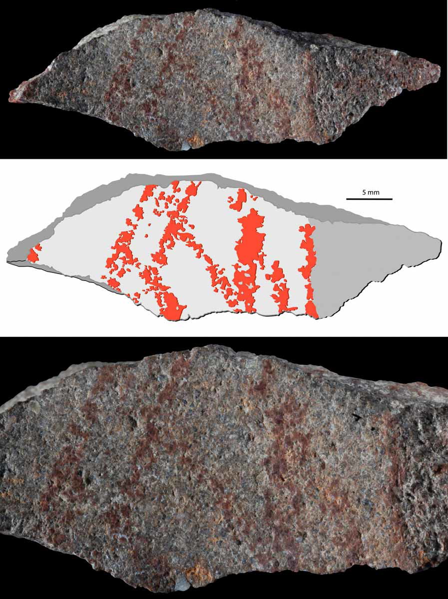 ochre blombos drawing