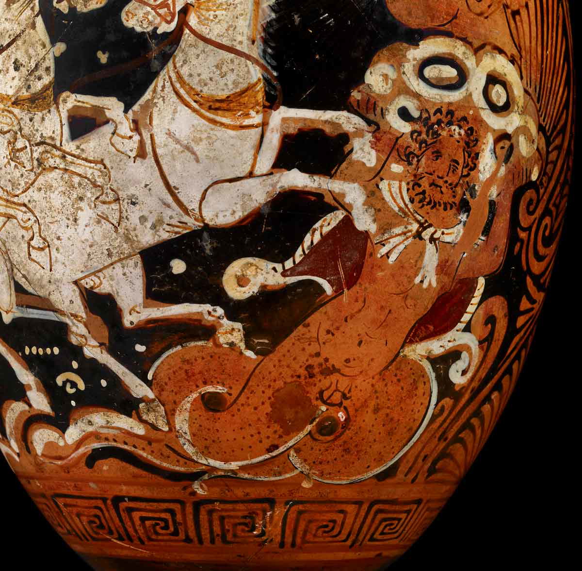 oinochoe typhon gigantomachy chariot