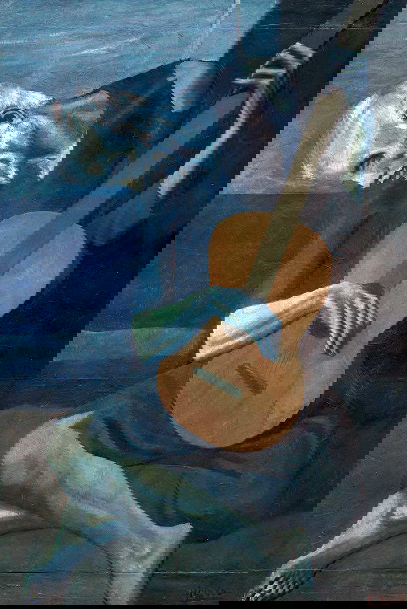 pablo picasso old guitarist painting