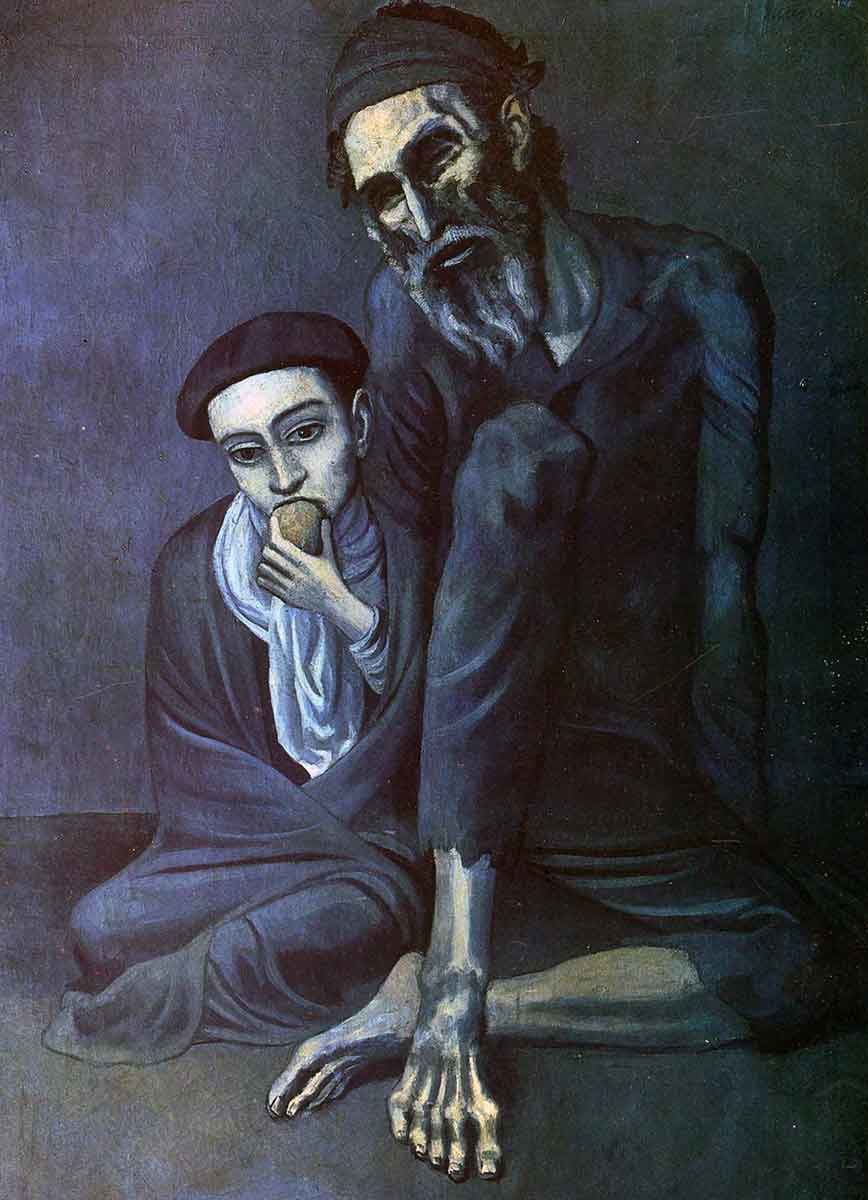 pablo picasso old man painting