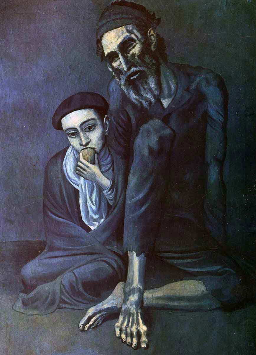 pablo picasso old man painting