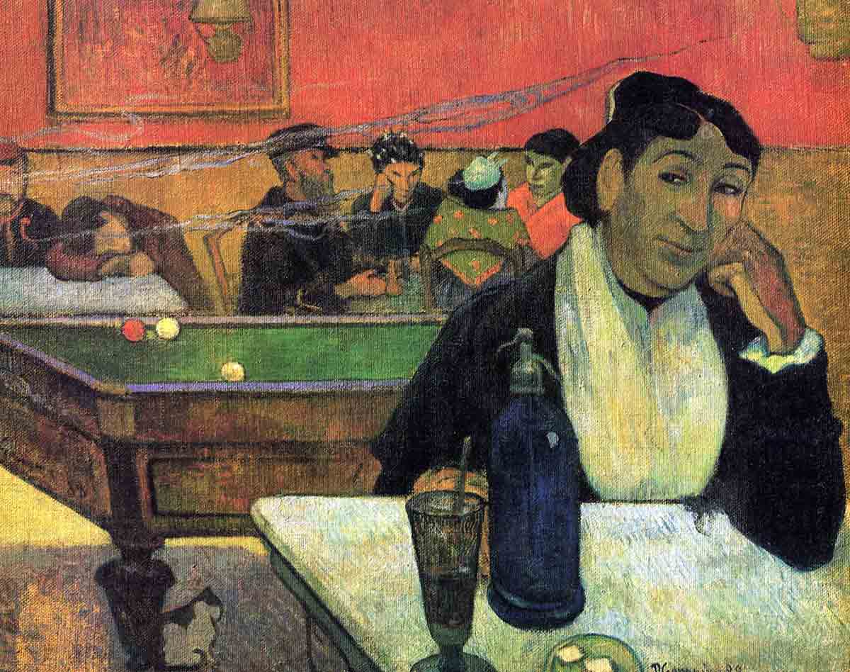 paul gauguin cafe painting