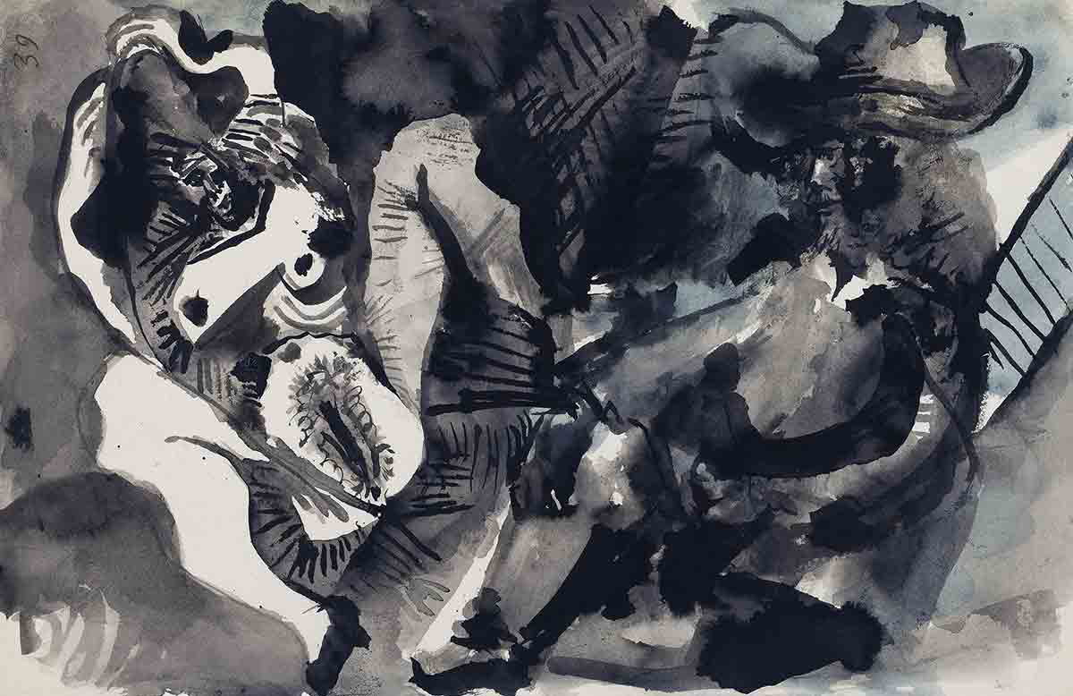 picasso musketeer watercolor