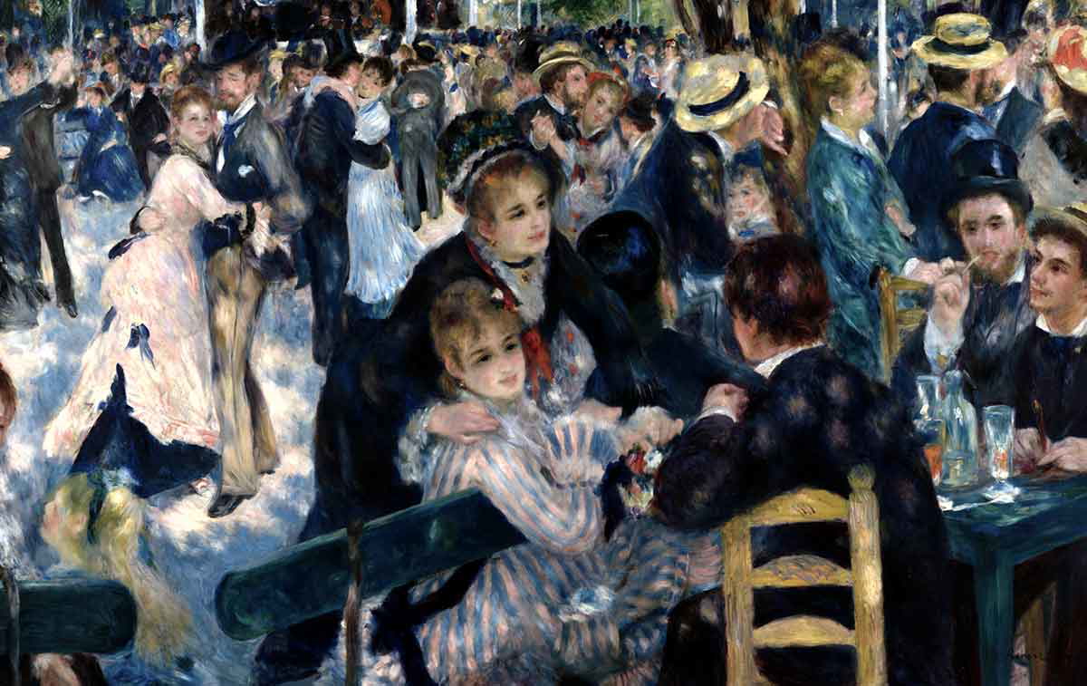 pierre auguste renoir bal du moulin painting