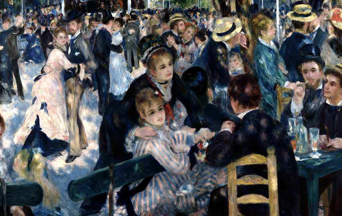 pierre auguste renoir bal du moulin painting