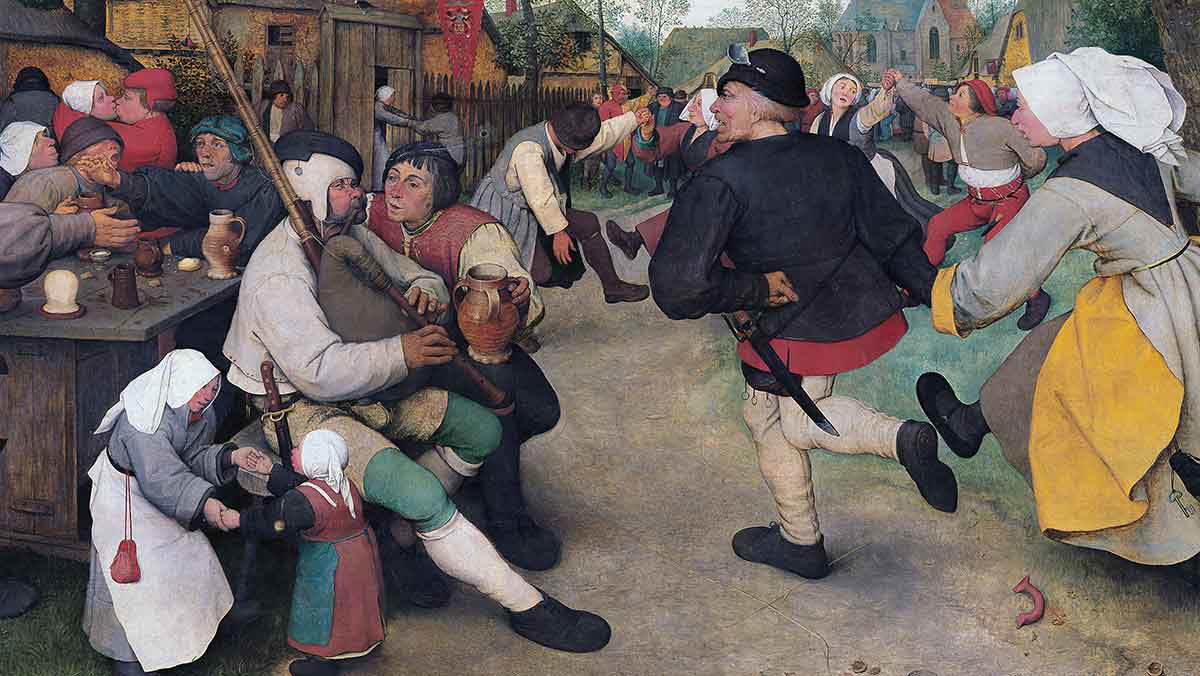 pieter bruegel peasant dance painting