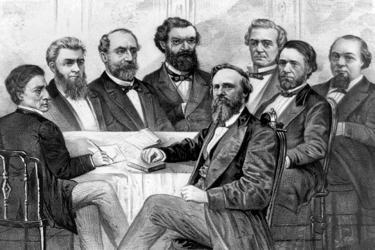 president hayes and cabinet_