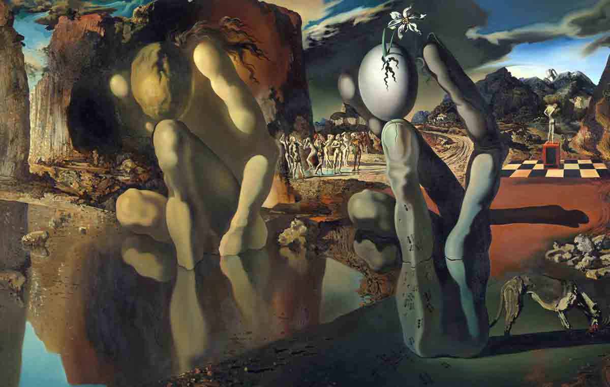 salvador dali metamorphosis of narcissus painting