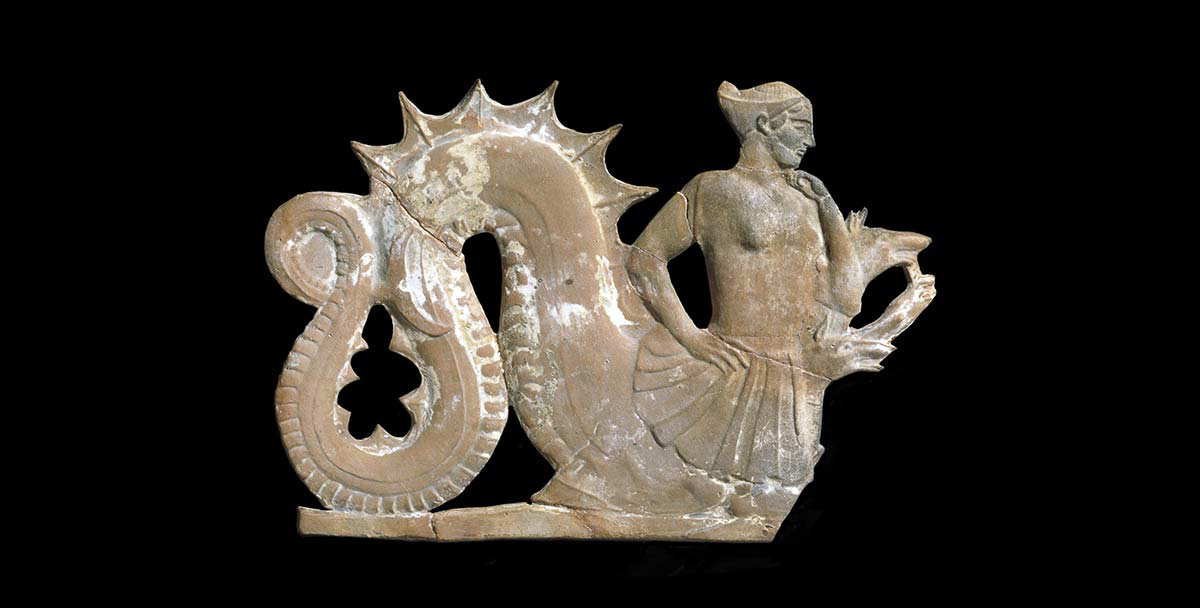 scylla greek votive plaque