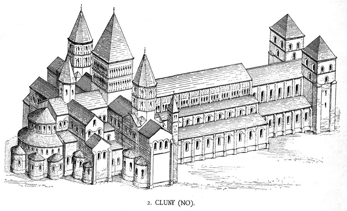 sketh cluny abbey