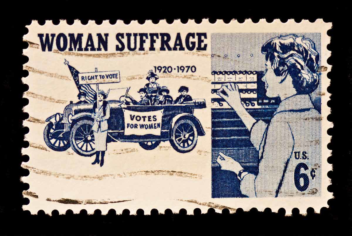 stamp women suffrage