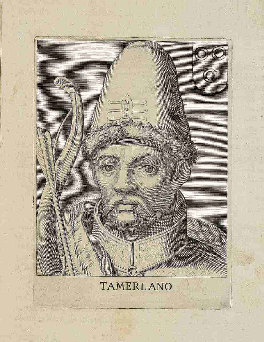 tamerlane european copper engraving