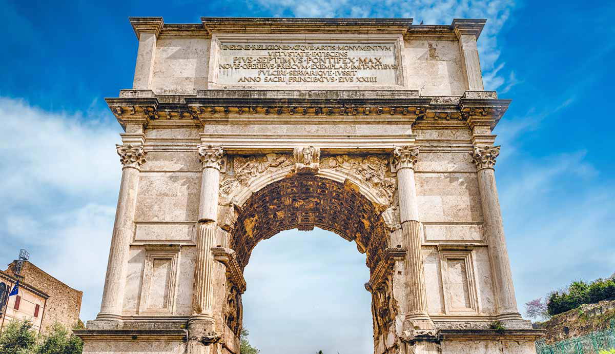 The Arch of Titus in Rome