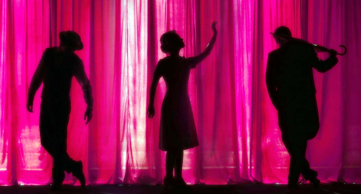 theater actors shadows