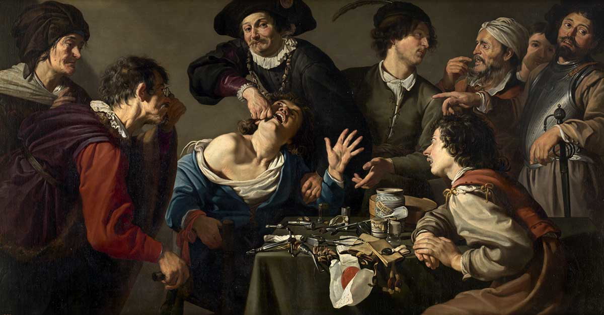 theodoor rombouts tooth puller painting