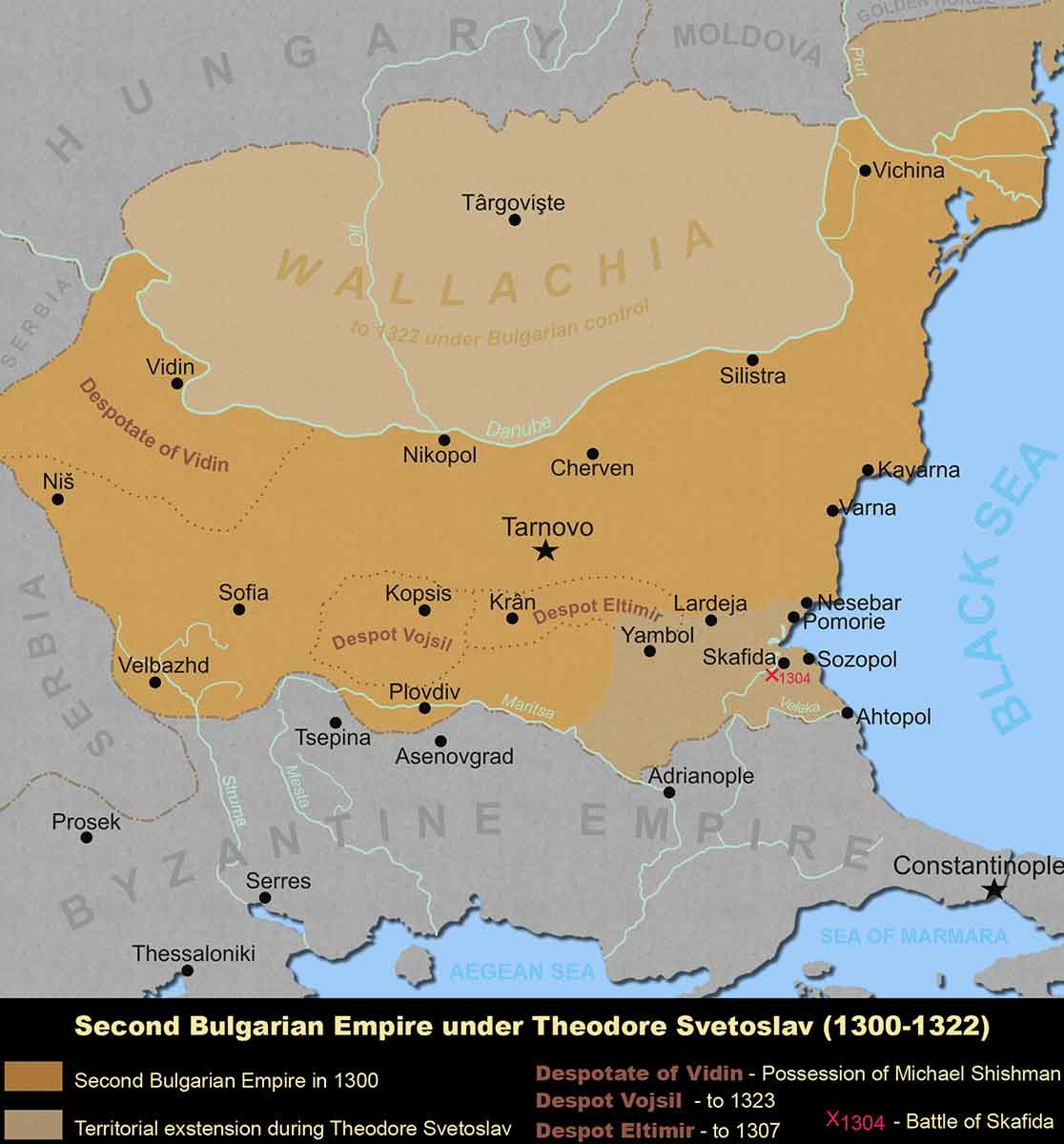 theodore svetoslav bulgaria map