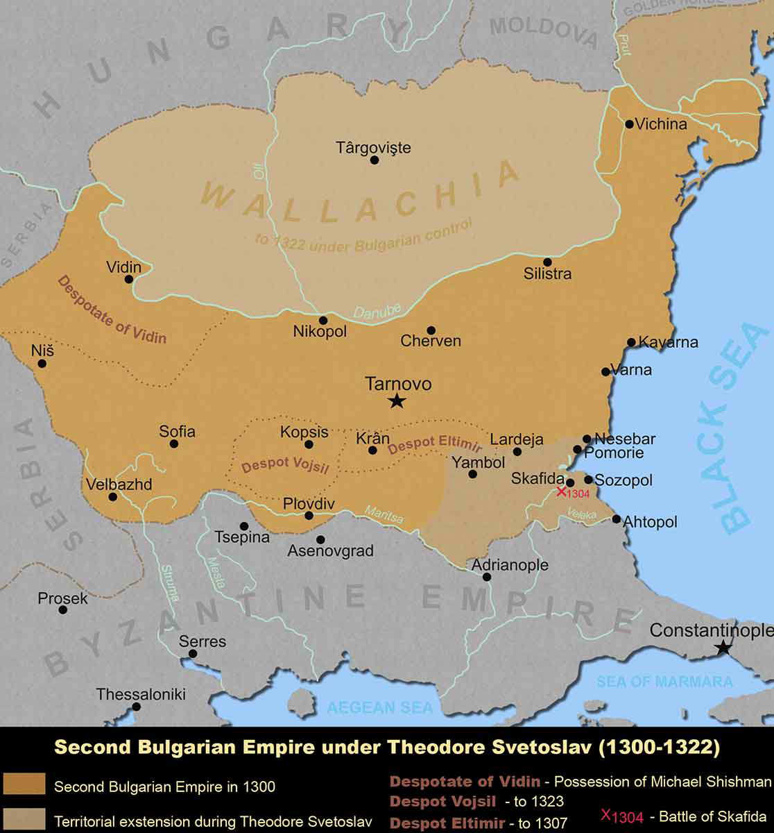 theodore svetoslav bulgaria map