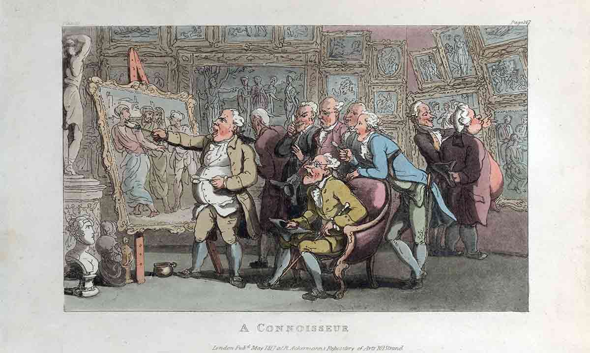 thomas rowlandson connoisseur etching aquatint met