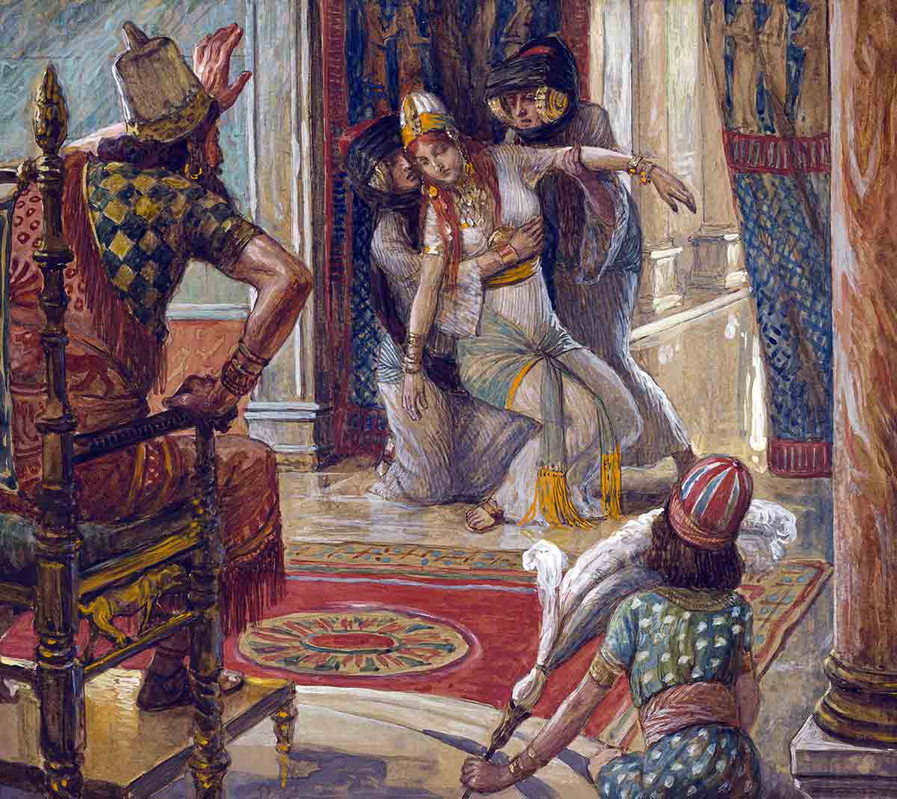 tissot esther before ahasuerus painting
