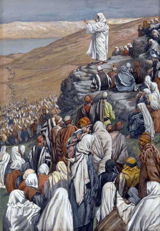 tissot the sermon of the beatitudes painting
