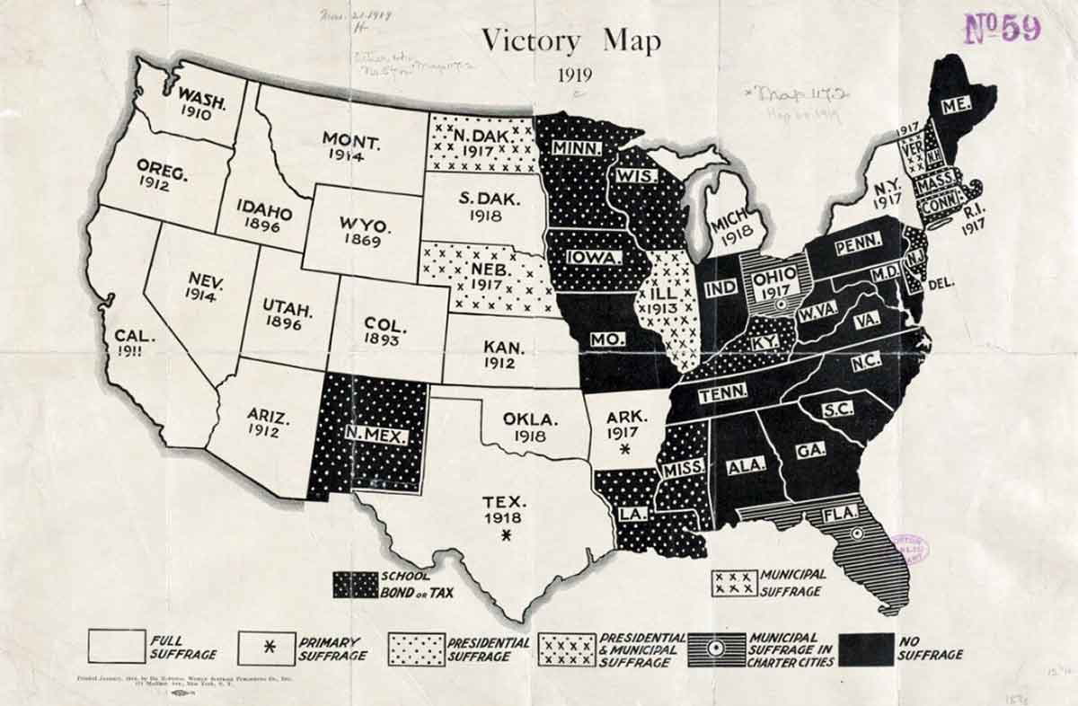 victory map 1919