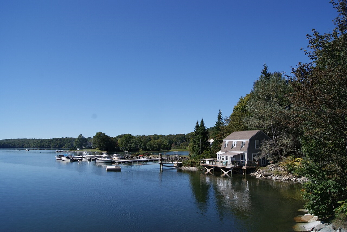 view damariscotta river damariscotta maine