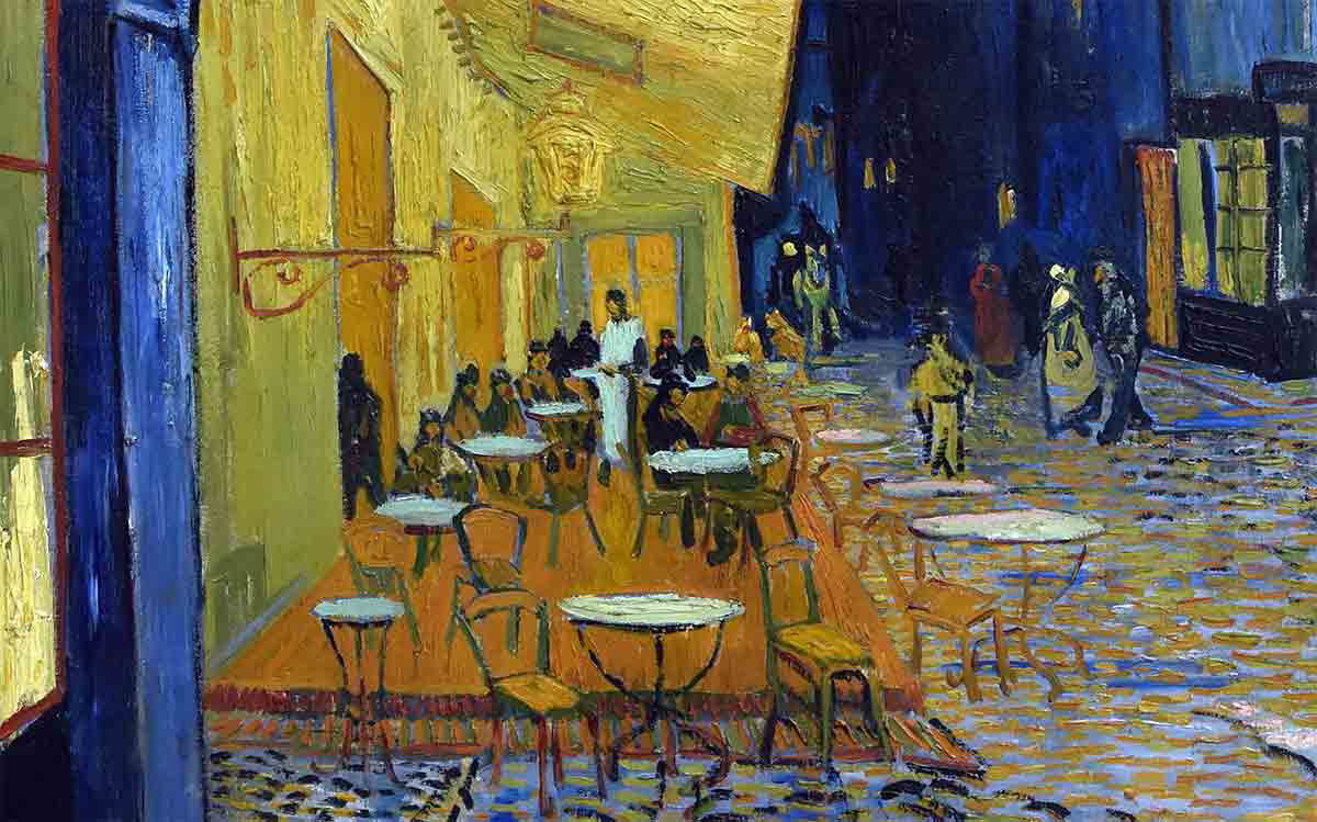 vincent van gogh cafe terrace painting detail awning