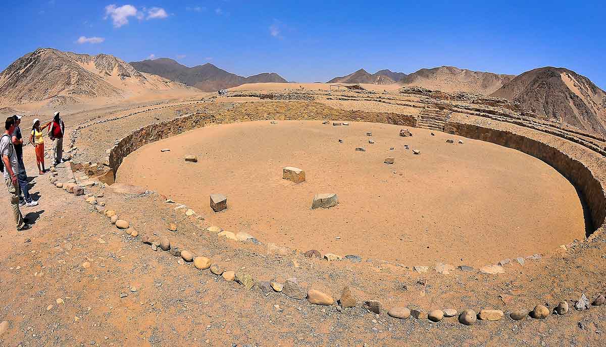 visitors in caral supe