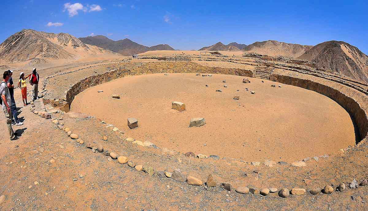 visitors in caral supe