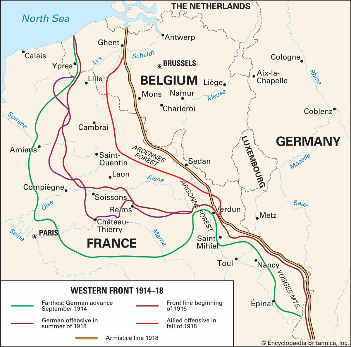 western front map