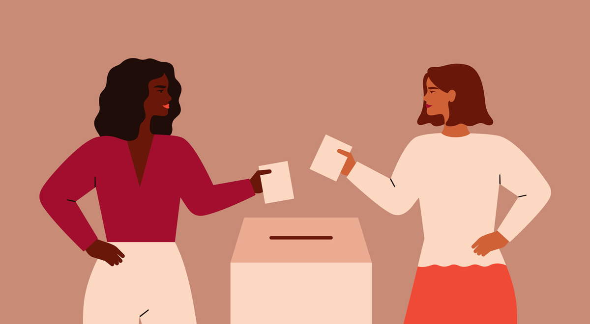 women voting