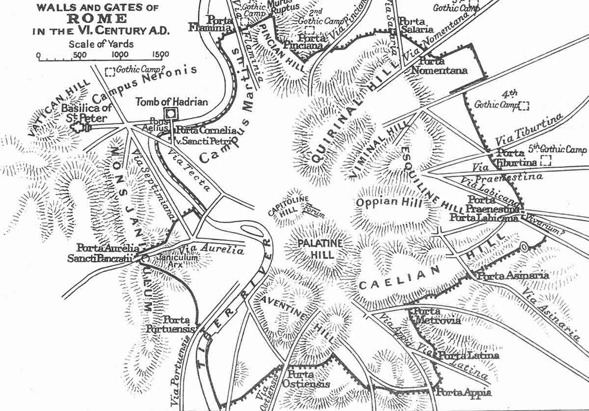6th century rome siege
