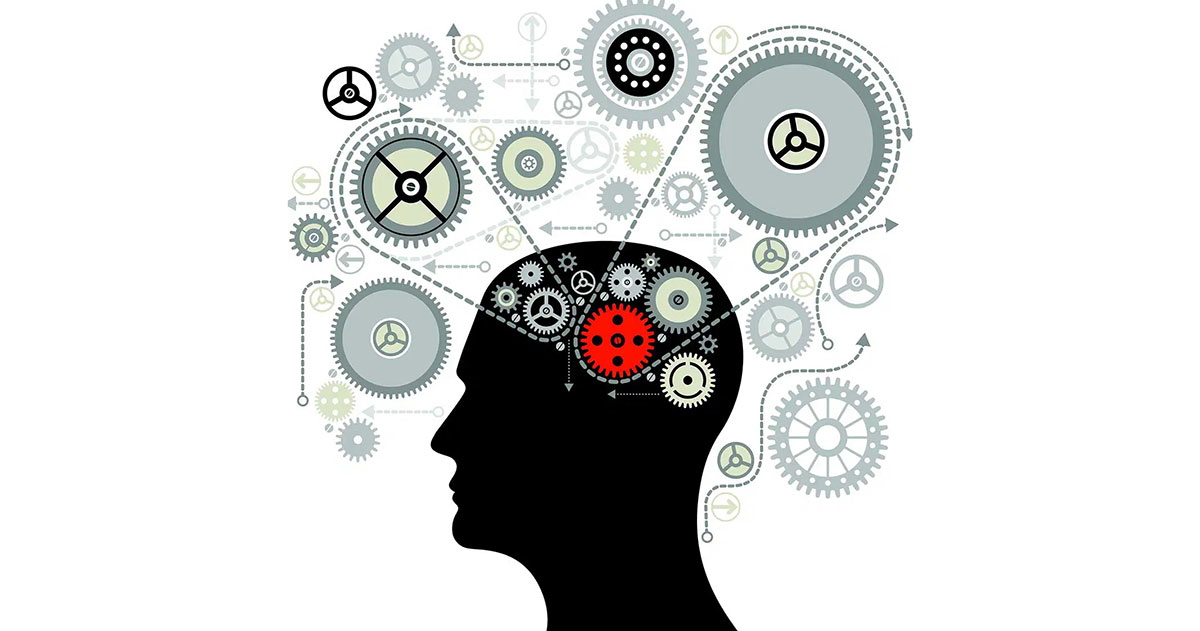 Brain Gears head abstract