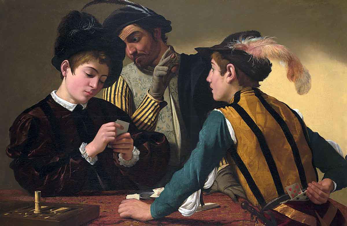 Caravaggio Cardsharps Wager