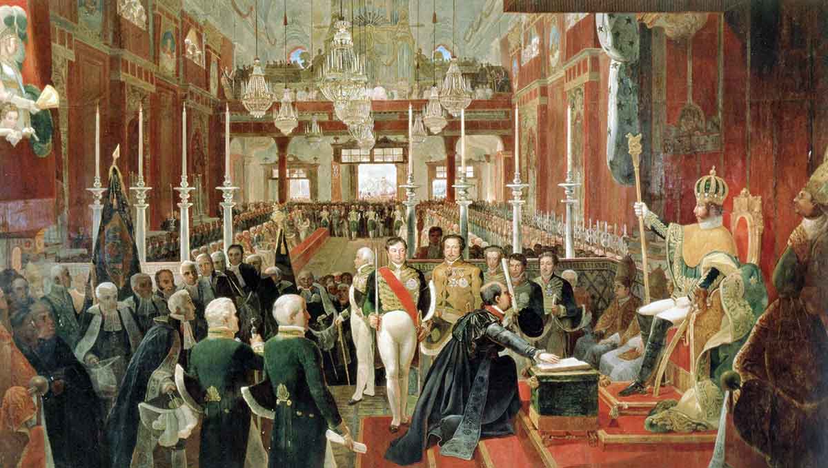 Coronation Pedro I Brazil 1816
